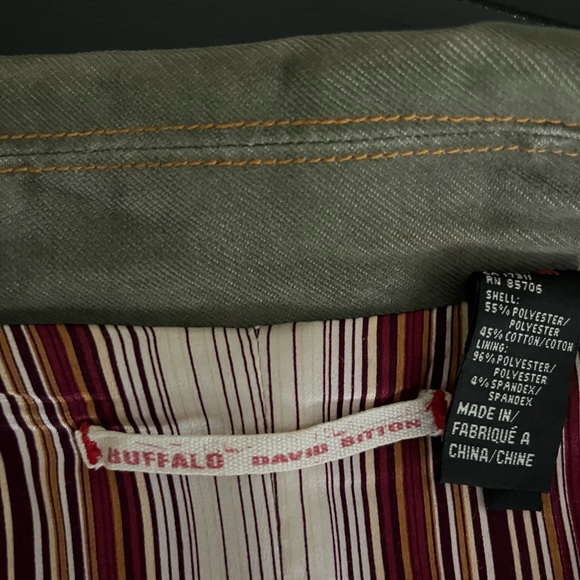 Vintage Buffalo David Bitton khaki green blazer. - Picture 7 of 7